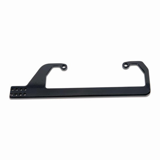 Carburetor Cable Bracket,Aluminum,Side Mount,Fits 4150 Standard Carbs,Gloss black anodized finish