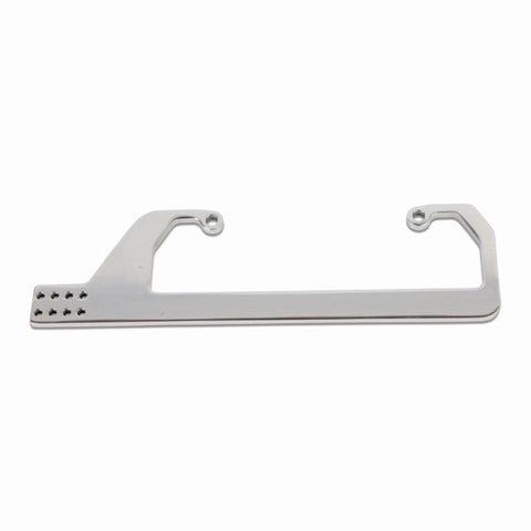 Carburetor Cable Bracket,Aluminum,Side Mount,Fits 4150 Standard Carbs,Bright clear finish