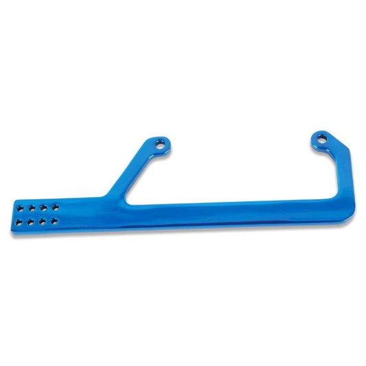 Carburetor Cable Bracket,Aluminum,Side Mount,Fits 4500 Dominator Carbs,Bright blue Fusioncoat finish