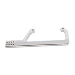 Carburetor Cable Bracket,Aluminum,Side Mount,Fits 4500 Dominator Carbs,Clear anodized finish