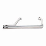 Carburetor Cable Bracket,Aluminum,Side Mount,Fits 4500 Dominator carbs,Bright clear finish