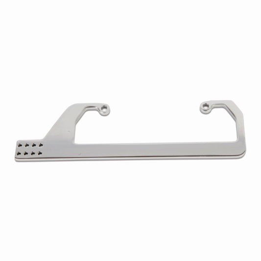 Carburetor Cable Bracket,Aluminum,Side Mount,Fits 4150 Standard Carbs,Bright polished finish