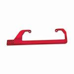 Carburetor Cable Bracket,Aluminum,Side Mount,Fits 4150 Standard Carbs,Bright red Fusioncoat finish