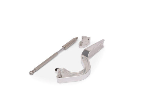 Trunk Hinges,Billet Aluminum,65-66 Mustang,Coupes Only,Operates with Gas Struts Included,Raw machined finish