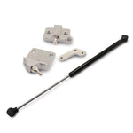 Trunk hinge strut kit,70-81 Camaro,With gas strut & billet aluminum brackets,Clear anodized finish