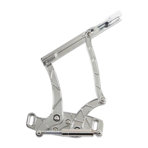 Hood hinges,Aluminum,Lightning,64-67 GTO,steel hood,Stainless steel gas struts included,bright polished finish