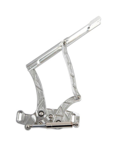 Hood hinges,Aluminum,Lightning,65-67 Chevelle,Steel hood,Stainless steel gas struts Included,Raw machined finish