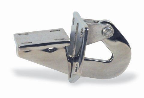 Hidden Hinge,Stainless Steel,Firewall Mount,Universal,Short,Pair,Bright polished finish