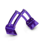 Scissor Hinges,Billet aluminum,Large,6" x 6" collapsed,12" fully open,Bright Purple Fusioncoat finish,Pair