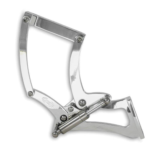 Hood hinges,Billet aluminum,55-57 Chevy truck,Steel hood,Gas struts included,Bright polished finish