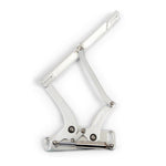 Hood Hinges,Aluminum,66-67 Nova with Aftermarket Subframe,Steel Hood,SS Gas Struts Included,Clear anodized finish"