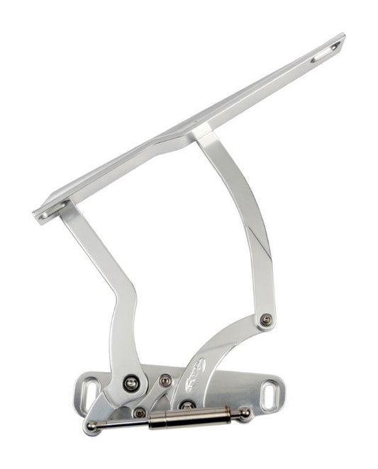 Hood Hinges,Aluminum,70-81 Firebird,Steel Hood,Stainless Steel Gas Struts Included,Clear anodized finish"