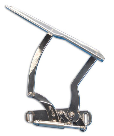 Hood Hinges,Aluminum,70-81 Firebird,Steel Hood,Stainless Steel Gas Struts Included,Bright polished finish"