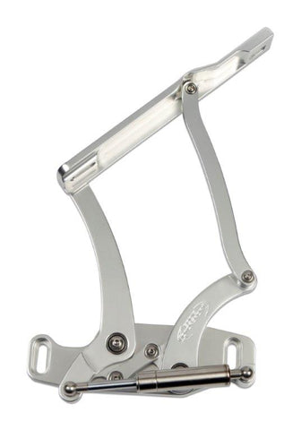 Hood Hinges,Aluminum,63-64 Impala,Steel Hood,Stainless Steel Gas Struts Included,Clear anodized finish"