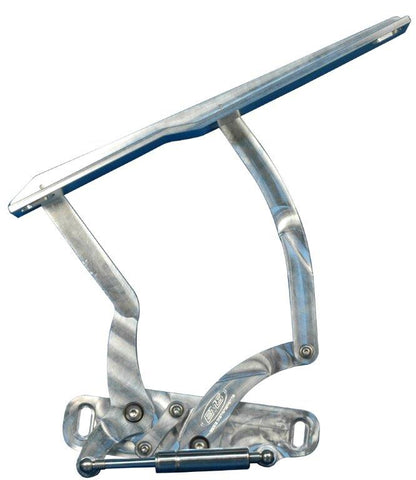 Hood Hinges,Aluminum,70-81 Camaro,Steel Hood,Stainless Steel Gas Struts Included,Raw machined finish"