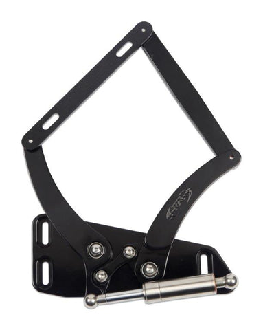 Hood Hinges,Aluminum,66-70 Mopar B,Steel Hood,Stainless Steel gas struts Included,Gloss black finish