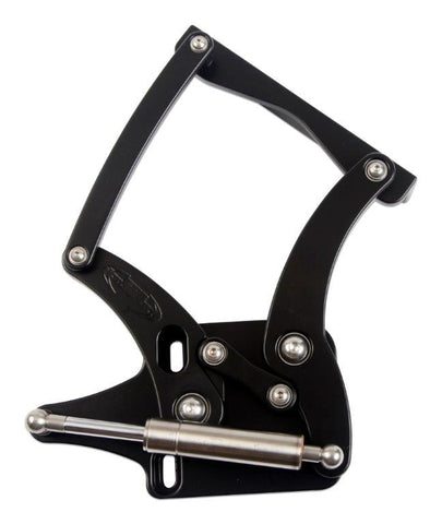 Hood Hinges,Aluminum,64-66 Mustang,Steel Hood,Stainless Steel Gas Struts Included,Matte black finish