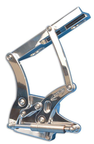Hood Hinges,Aluminum,67-70 Mustang,Steel Hood,Stainless Steel Gas Struts Included,Bright polished finish