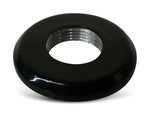 Toggle Switch Dress-up Bezel,Aluminum,Threads onto switch,15/32-32 threads,1"OD,Gloss black finish