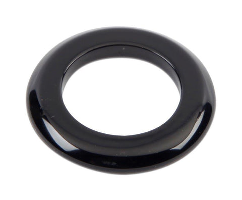 Ignition Switch Dress-up Bezel,Aluminum,13/16"ID,1 5/16"OD,Fastens with switch nut,Gloss black finish