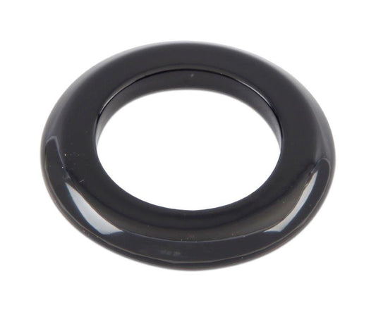 Ignition Switch Dress-up Bezel,Aluminum,13/16"ID,1 5/16"OD,Fastens with switch nut,Matte black finish