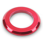 Ignition Switch Dress-up Bezel,Aluminum,13/16"ID,1 5/16"OD,Fastens with switch nut,Bright red finish