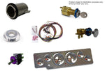 Gas Fill,Aluminum,Flush Mount,Universal,3-1/2" OD,Angled,Non-vented,Accepts 2"Fill Hose,Bright polished finish