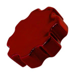 Air Cleaner Nut, Billet Aluminum, 1/4-20 Threads, Bright red Fusioncoat finish"