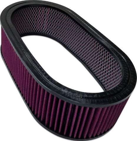 Air Cleaner Element Only,Cotton Gauze Washable,15" Oval,4" Tall,For Eddie Motorsports 15" Oval Air Cleaner