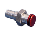 Fuel Vent,External,Aluminum,Internal Screen Baffle,Requires 3/4" Hole,Accepts 5/8" Hose,Bright red Fusioncoat finish