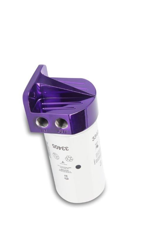 FUEL FILTER KIT BILLET PURPLE