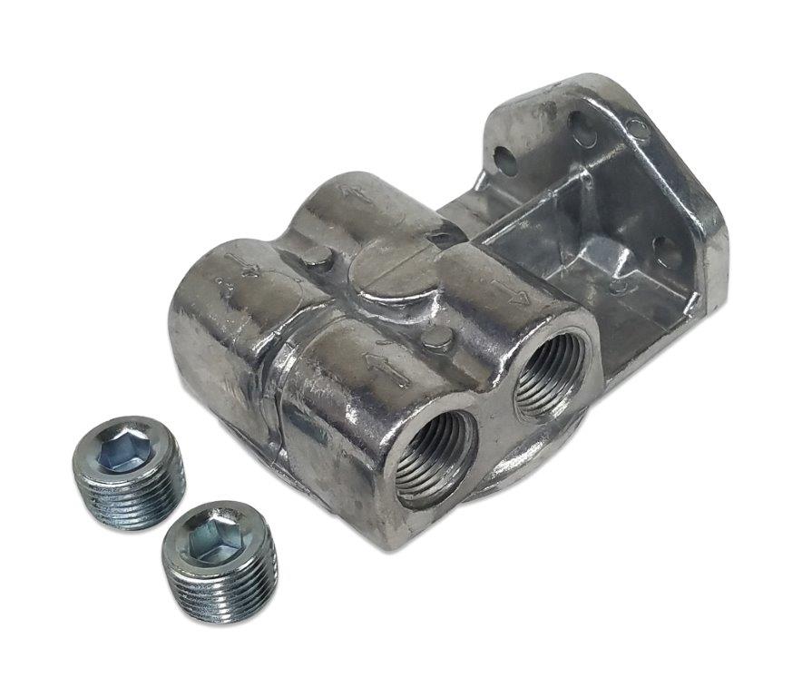 Equipped with four 1/2"NPT inlets/outlets for added plumbing flexibility, the filter heads incorporate three 1/4"¥ mount