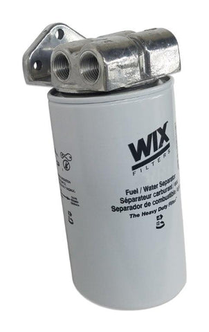 These high volume cast aluminum fuel filter heads have a bright polished finish and accept water separating fuel filters