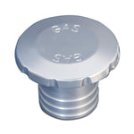 Gas Fill,Aluminum,Flush Mount,Universal,3-1/2" Diameter,Vented,Accepts 1-1/2"Fill Hose,Clear anodized finish