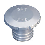 Gas Fill,Aluminum,Flush Mount,Universal,3-1/2" Diameter,Non-vented,Accepts 2"Fill Hose,Brushed Satin finish