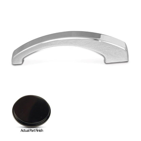Grab Handle/Door Pull,Billet Aluminum,Fastens with 2-5/16 Threaded Holes,7-1/2" Long,Gloss black anodized finish"