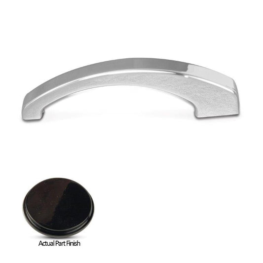 Grab Handle/Door Pull,Billet Aluminum,Fastens with 2-5/16 Threaded Holes,7-1/2" Long,Gloss black Fusioncoat finish"