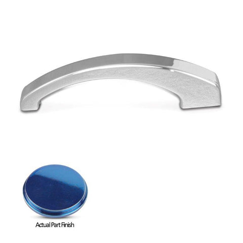 Grab Handle/Door Pull,Billet Aluminum,Fastens with 2-5/16 Threaded Holes,7-1/2" Long,Bright blue Fusioncoat finish
