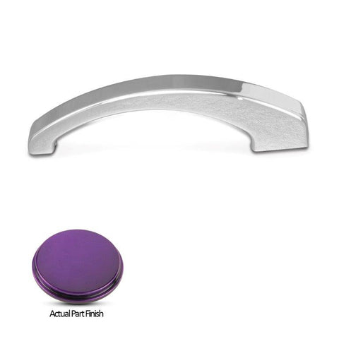 Grab Handle/Door Pull,Billet Aluminum,Fastens with 2-5/16 Threaded Holes,7-1/2" Long,Bright purple Fusioncoat finish
