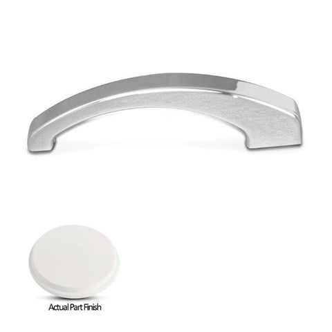 Grab Handle/Door Pull,Billet Aluminum,Fastens with 2-5/16 Threaded Holes,7-1/2" Long,Gloss white Fusioncoat finish