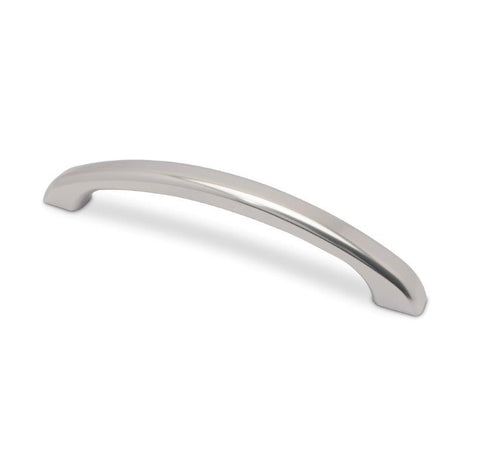Door Pull/Grab Handle,Billet Aluminum,11-5/8" Long,Fastens with 2-5/16" Holes,Clear anodized finish"