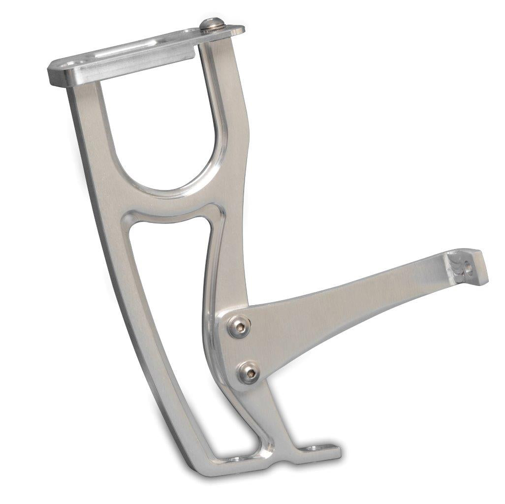 Hood Latch and Support,Billet Aluminum,'57 Chevy,Stainless Steel Fasteners Included,Raw machined finish"