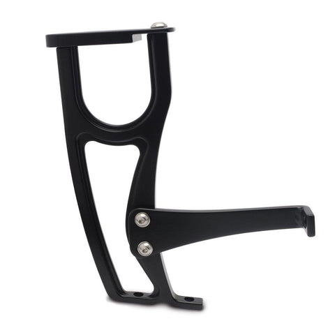Hood Latch and Support,Billet Aluminum,'57 Chevy,Stainless Steel Fasteners Included,Matte black Fusioncoat finish"