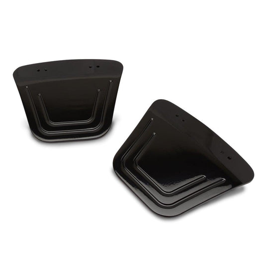 Mirror adapter plates,Billet aluminum,79-84 GM trucks,Made in the USA,Pair,Gloss black Fusioncoat