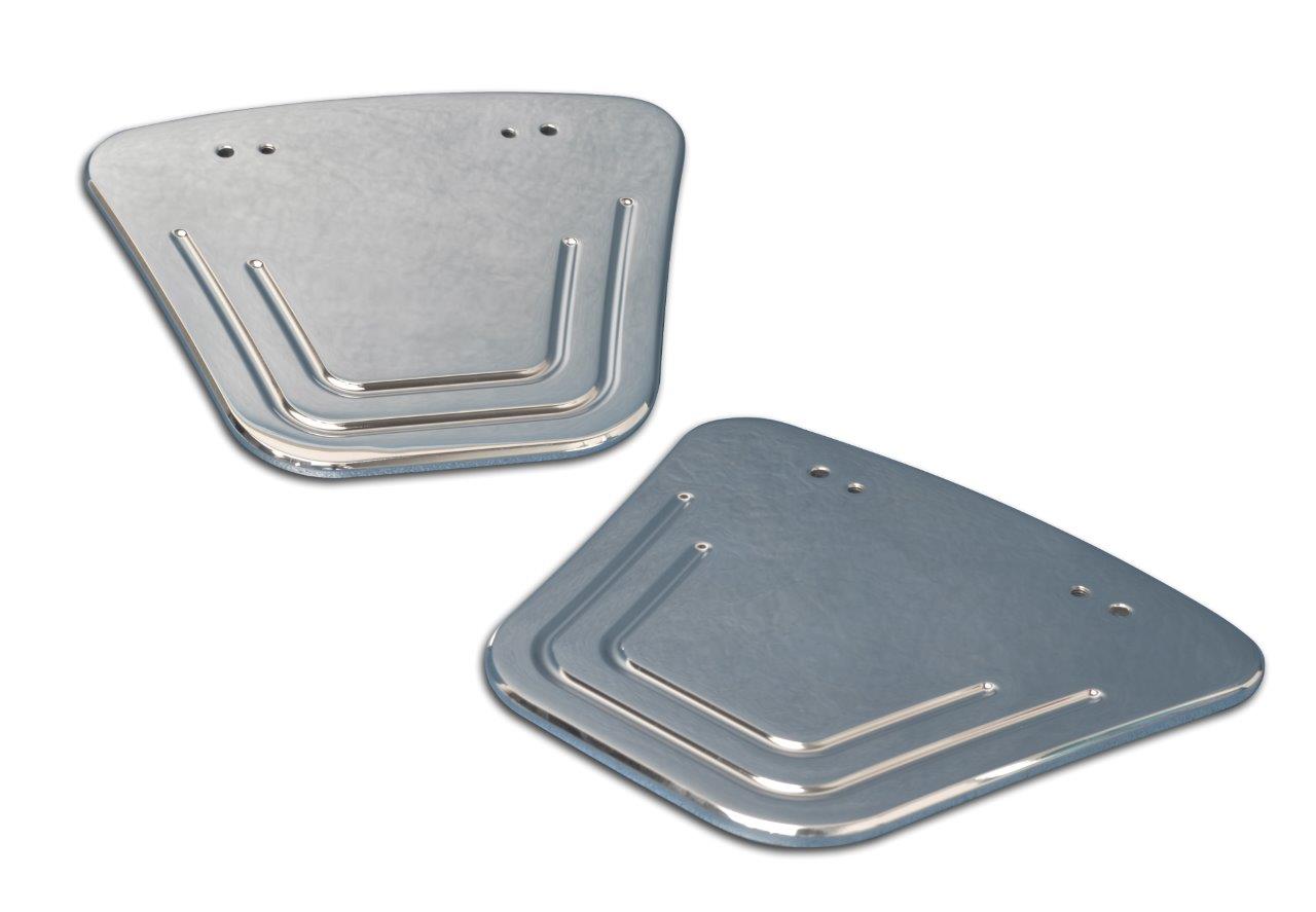 Mirror adapter plates,Billet aluminum,79-84 GM trucks,Made in the USA,Pair,Bright polished finish