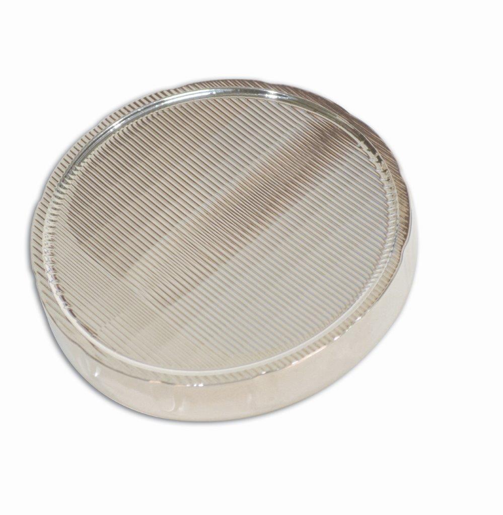 Fuel Cap, Billet Aluminum, 67-68 Camaro, Plain Face, Bright protective clear coat finish"