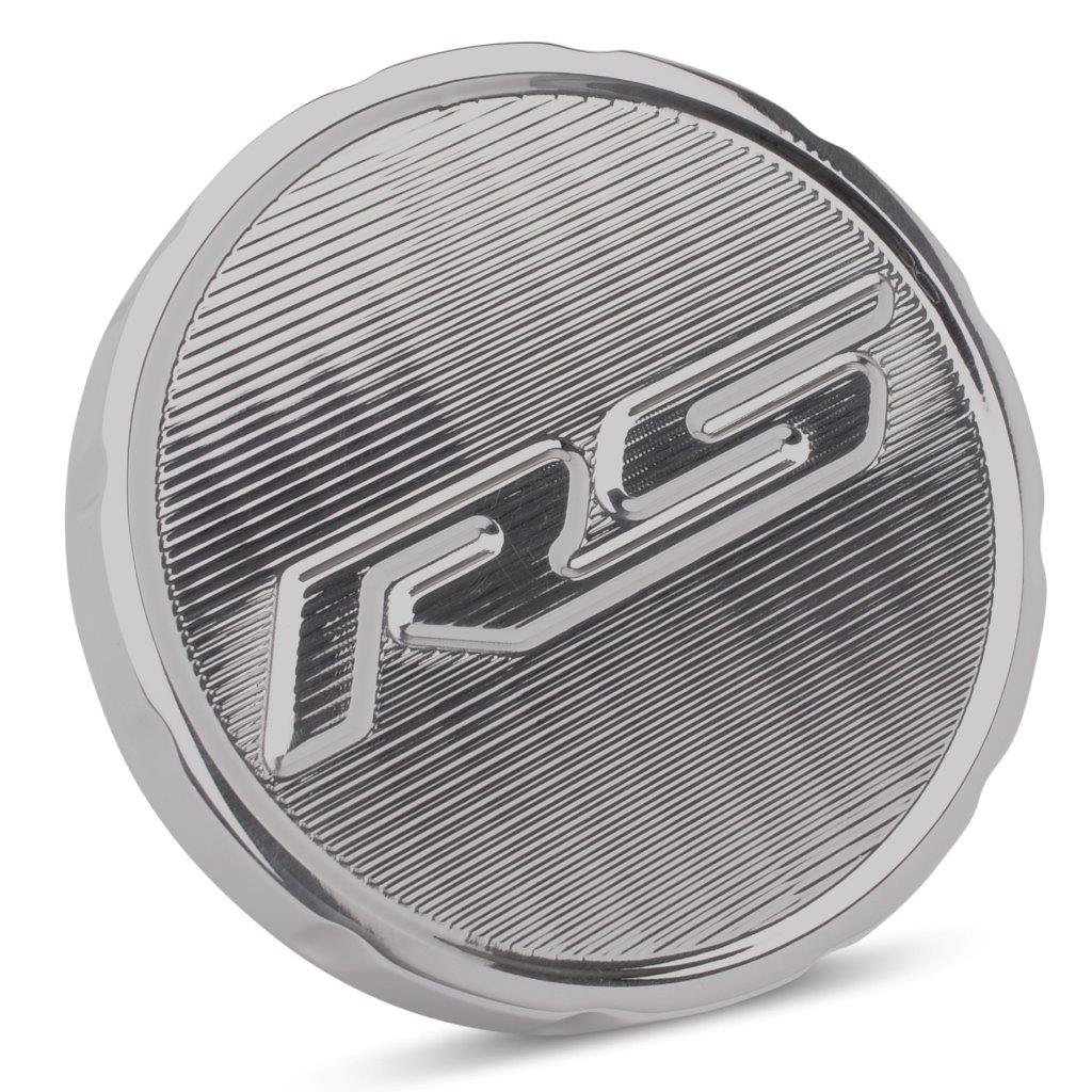 Fuel Cap,Billet Aluminum,67-68 Camaro,with RS Logo,Clear anodized finish"