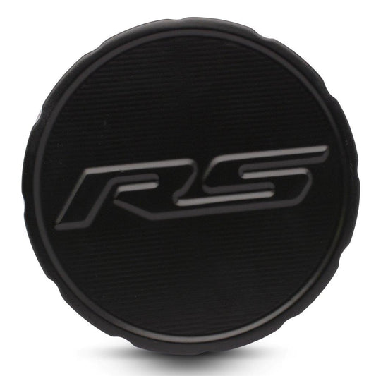 Fuel Cap,Billet Aluminum,67-68 Camaro,with RS Logo,Matte black Fusioncoat finish"