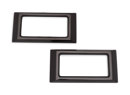 Marker Light Bezels,Billet Aluminum,'68 Camaro,with Stainless Steel Fasteners,Pair,Gloss black Fusioncoat finish"