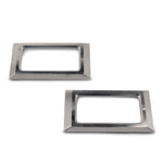 Marker Light Bezels,Billet Aluminum,'68 Camaro,with Stainless Steel Fasteners,Pair,Machnd"